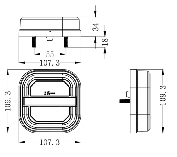 TRUCKLED L2416 LED Neon2 fanale posteriore 5 funzioni destro