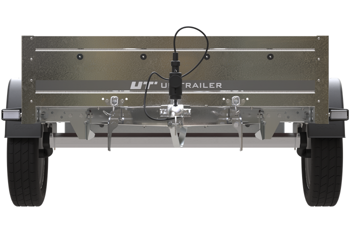 Rimorchio leggero senza freni 200x125 cm Unitrailer Garden Trailer 201 kipp