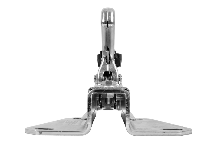 Adattatore per gancio di traino WINTERHOFF WW 8-G+V per rimorchio da 800 kg con timone a V.