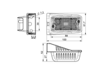 Lampada di segnalazione a LED DOBPLAST DPT15, arancione, universale, con supporto