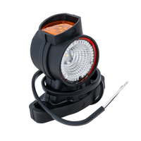 Luce di posizione destra a LED FRISTOM FT-140A su braccio in gomma