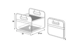 LAMPA Shop&amp;Store M cestino per la spesa contenitore pieghevole 32x27cm