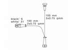 Adattatore a baionetta ASPOCK a 5 pin con derivazione per fendinebbia e luce di retromarcia da 0,1 m