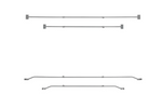 Staffa per telone piatto per rimorchio ProPlus 340918V01 regolabile da 152 a 220 cm