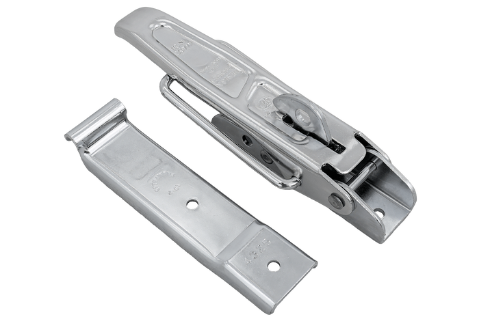 Gancio laterale con elemento di fissaggio STEELPRESS ZB-01+Z-02 per la chiusura completa del lato del rimorchio