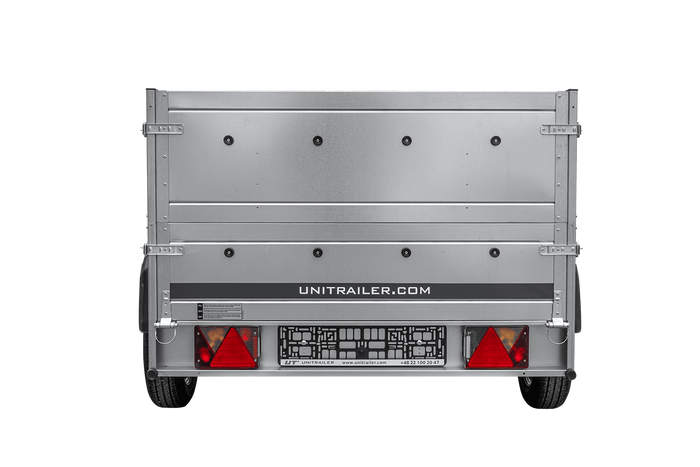Rimorchio leggero 200x125 UNITRAILER GARDEN 201 KIPP con sponde BIS