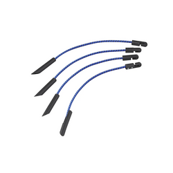 Linki elastyczne wielofunkcyjne do plandek, niebieski zestaw 280mm 4 szt