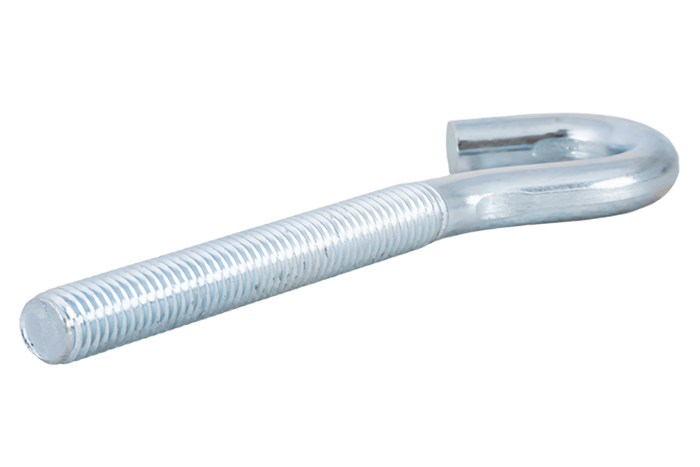 Gancio da cantiere DROMET HZ M8x100 con estremità aperta (piegata)