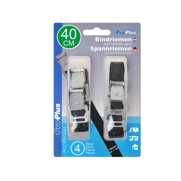 Set di quattro cinghie di montaggio per bicicletta ProPlus 321285, lunghezza 40 cm