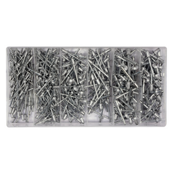 Set di rivetti ciechi YATO YT-36420, misure miste, 400 pezzi
