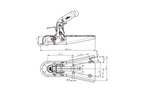 Gancio a sfera KNOTT 6E0371.001 per rimorchio da 750 kg con timone a V