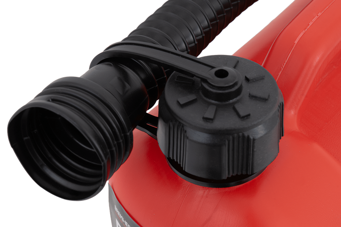 Contenitore in plastica HERMON da 5L con imbuto, rosso