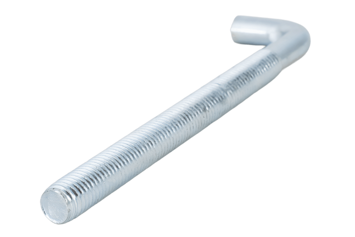 Gancio da cantiere DROMET HP M8x120 con estremità angolata (dritto)