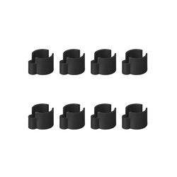 Set di otto clip di fissaggio per cavi ProPlus 366486, diametro 22-32 mm