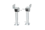 Set di due supporti estensibili con manovella e attacco ProPlus 361500 per rimorchio pianale da 1000 kg, 290-460 mm.