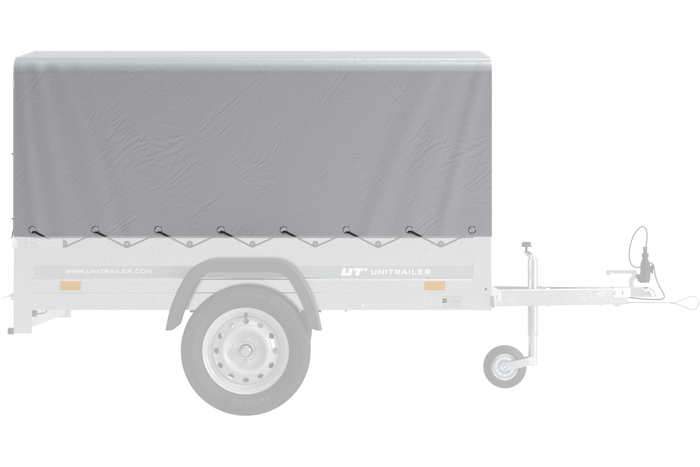 Copertura telaio h-800 UNITTRAILER telone per rimorchio 200x106 cm GARDEN 200 KIPP