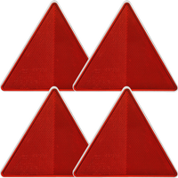 Triangoli d'emergenza rossi DOBPLAST 148mm set 4x catarifrangenti