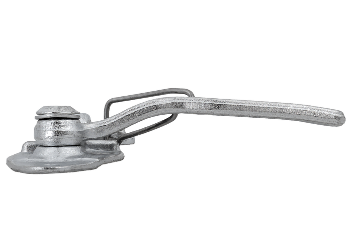 Gancio di traino destro con gancio WINTERHOFF WV 10-R + WVG 10-A chiusura completa laterale del rimorchio