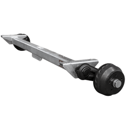 Assale frenato KNOTT VGB15M/MV per rimorchio/carrello portattrezzi 1500kg 1400mm 1850mm 5x112