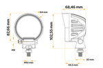 Riflettore per lampada da lavoro a LED TT TECHNOLOGY TT.13465 64xLED 4200lm rotondo