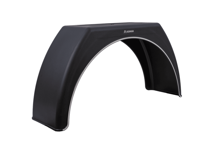 Parafango per rimorchio 15-17,5" DOMAR DK3112 passaruota piatto 950/280mm con finitura bianca
