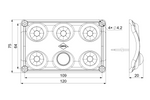 Lampada interna per auto a LED HORPOL LWD2156/CZ da 900 lm, nera, con sensore di movimento.