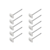 Set di dieci picchetti per telo da terra ProPlus 361736V01, picchetti in metallo per materassino da campeggio da 10 cm