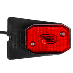 Lampada di segnalazione universale rossa ASPÖCK FLEXIPOINT I con supporto