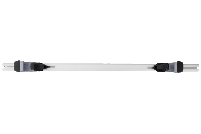 Portapacchi Eco Alubase 135 - portapacchi universale in alluminio per binari aperti