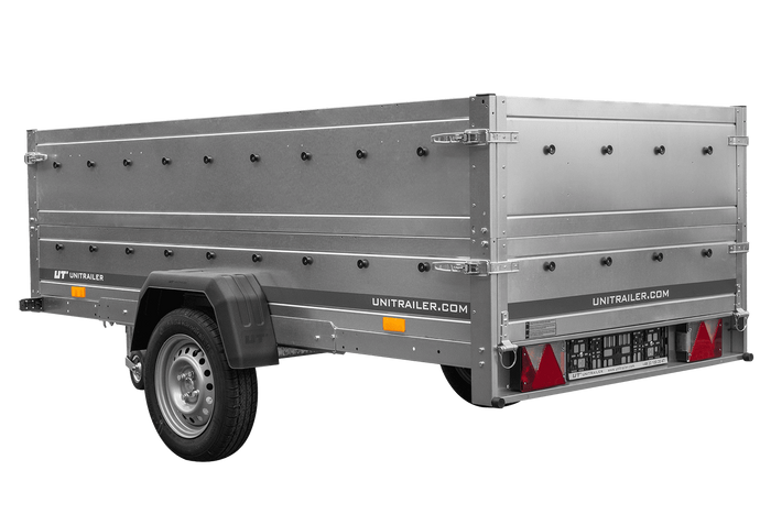 Rimorchio Unitrailer Garden Trailer 264 KIPP (NEW) con ruotino d'appoggio e sovrasponde