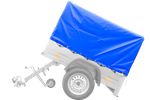 Telo blu per rimorchio Garden Trailer 150 kipp 1500x1060x800 mm