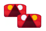 Coprifaro posteriore HORPOL KZT 871+KZT 873 con 6 funzioni, lato sinistro e destro.