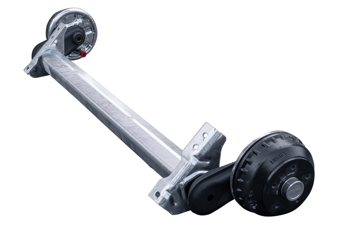 Assale frenato AL-KO COMPACT per rimorchio/carrello portattrezzi 1350kg 1100mm 1550mm 5x112