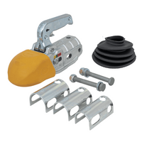 Gancio a sfera STEELPRESS BC-3000C-00-00+Z3 per rimorchio da 3000 kg con timone tubolare da 35-50 mm, ghisa