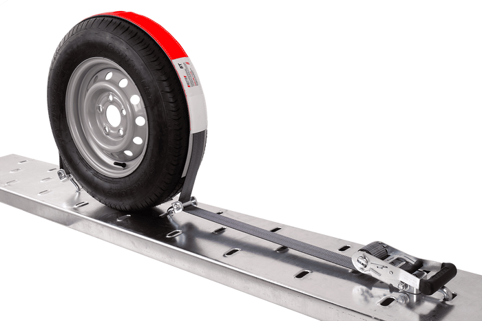 Set di quattro cinghie di trasporto per rimorchi HEFFA CARLINE 130, cinghie di fissaggio ruote 5 m/50 mm/5 t VDI 2700