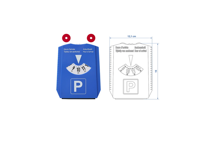 Disco di parcheggio ProPlus 630518 in 4 lingue con raschietto