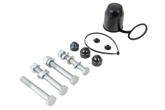 Gancio a sfera KNOTT KS30 con stabilizzatore per rimorchio da 3000 kg con timone tubolare da 50 mm