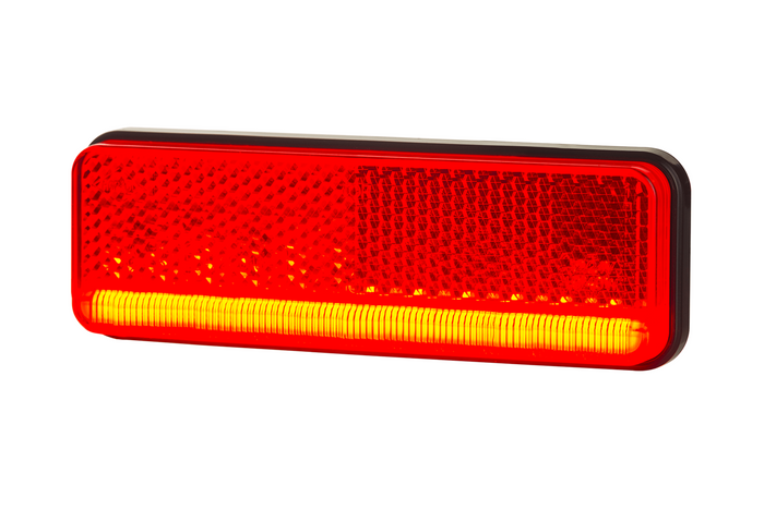 HORPOL LD 2437 Lampada di segnalazione a LED rossa universale SLIM