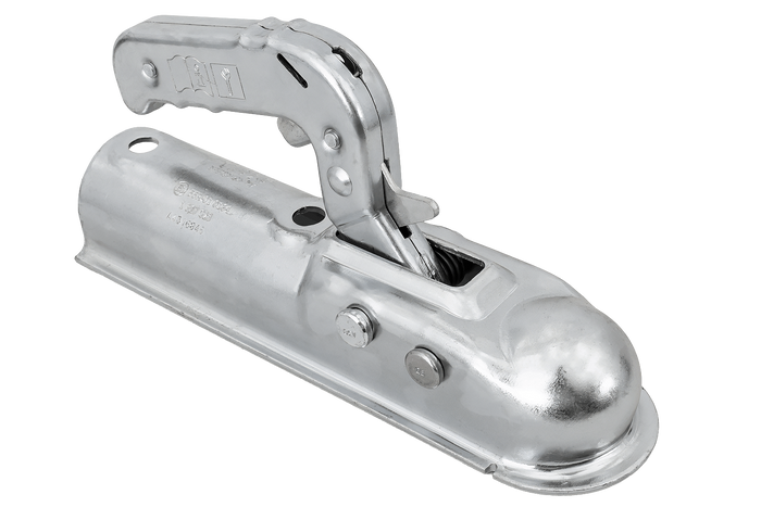 Gancio di traino a sfera AL-KO AK7 PLUS per rimorchio da 750 kg con timone tubolare da 50 mm