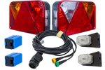 Set luci: luci posteriori DOBPLAST DPT35 + luci di posizione laterali ASPÖCK FLEXIPOINT I + cablaggio MANTES 5,2 m 13PIN