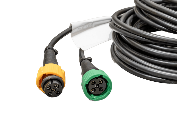 PRESA MANTES cablaggio per rimorchio per installazione elettrica 5 m 13 PIN connettore a baionetta 2x 5 PIN