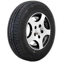 Ruota rinforzata per rimorchio KENDA PNEUMATICI 165/80 R13C 96/94N CERCHIO ALU STARCO lucidato 5Jx13"H2 5x112 ET:30