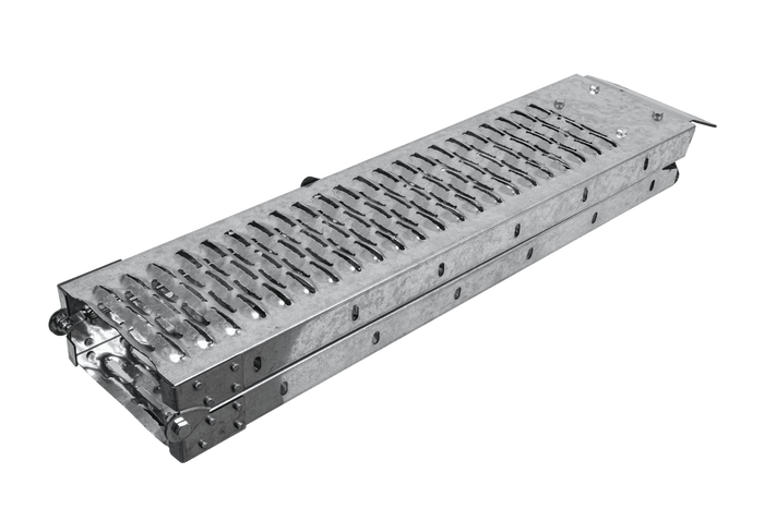 UNITRAILER ALR004B rampa pieghevole in acciaio per rimorchio, 190 cm, 200 kg