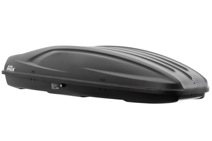 Box da tetto Inter Pack Stella 480 in kevlar nero (flexi fit G2)