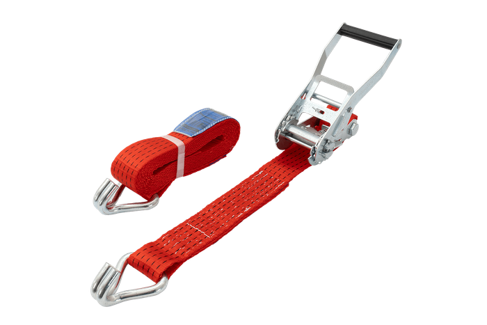 Cinghia di trasporto UNITRAILER rossa da 4 m/50 mm/5 t con tenditore