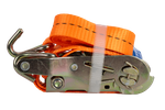 Cinghia di trasporto arancione UNITRAILER da 2 m/25 mm/1 t con tendicinghia