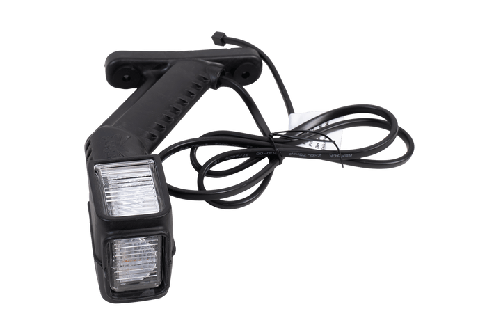 Faro di posizione sinistro a LED ASPÖCK SUPERPOINT IV su braccio in gomma