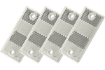 Riflettori rettangolari bianchi con fori DOBPLAST 90x40mm SET 4x riflettori