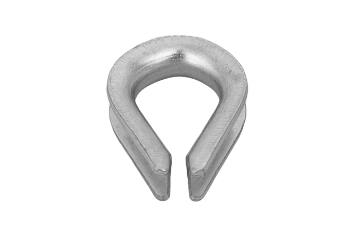 DROMET KU.4 redancia per corda, zigrinata in acciaio, 4 mm