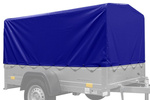 Copertura telaio h-800 UNITTRAILER telone per rimorchio 200x125 cm GARDEN 201 KIPP